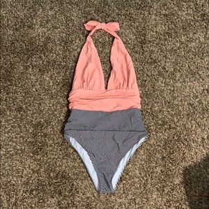 Cupshe Thigh High One Piece Swimming Suit.